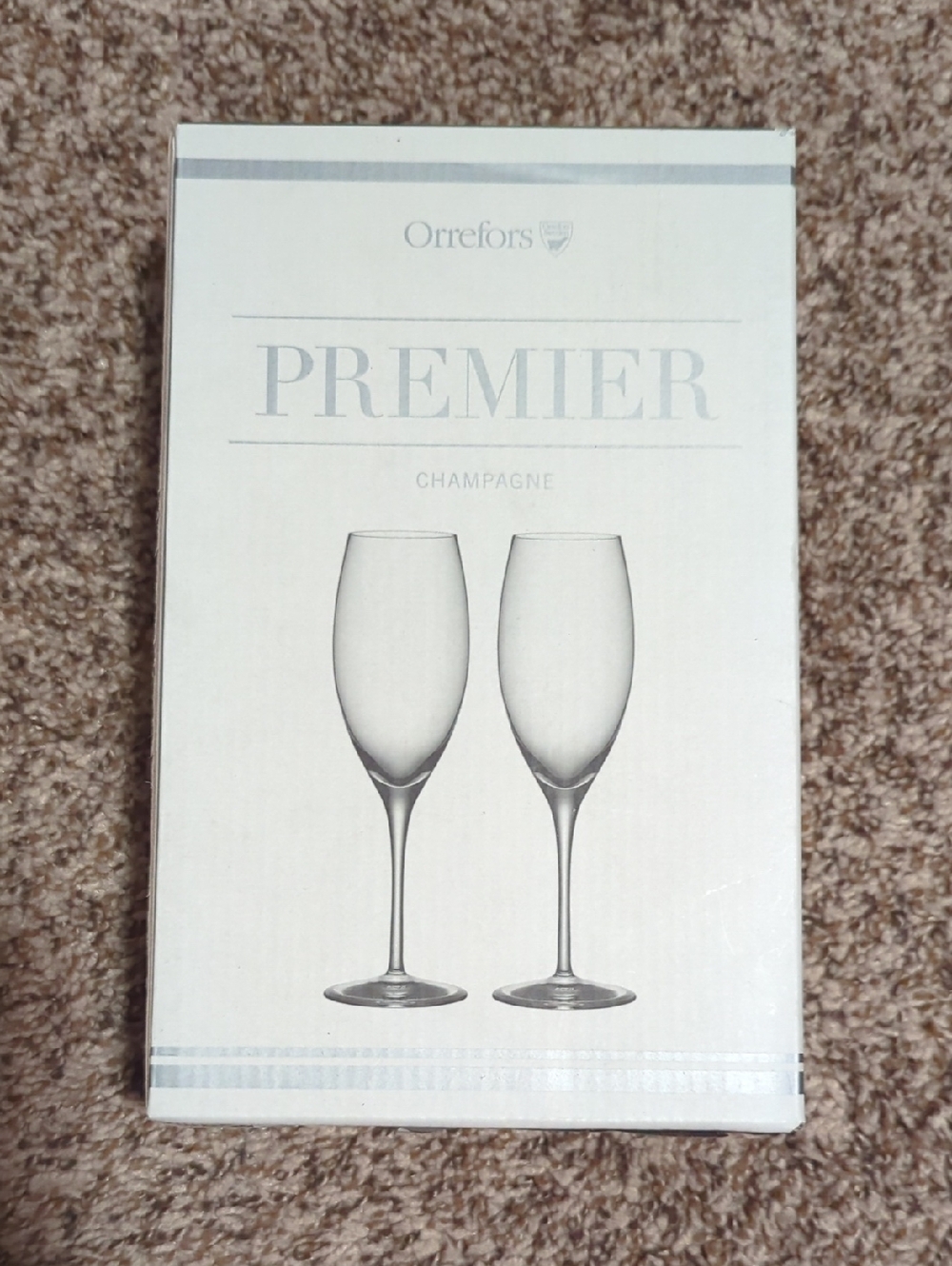 Orrefors Premier Champagne Flutes